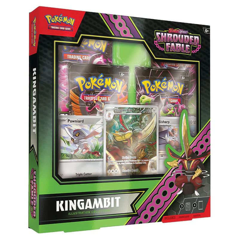 The Pokémon Company Pokémon : Scarlet & Violet - Shrouded Fable - Kingambit Illustration Collection Box available at Northumbrian Tin Soldier