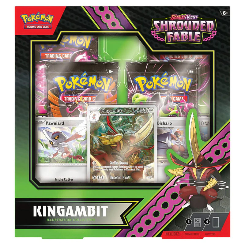The Pokémon Company Pokémon : Scarlet & Violet - Shrouded Fable - Kingambit Illustration Collection Box available at Northumbrian Tin Soldier