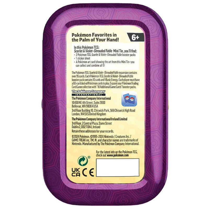 The Pokémon Company Pokémon : Scarlet & Violet - Shrouded Fable - Mini Tin - Dusknoir available at Northumbrian Tin Soldier