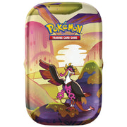 The Pokémon Company Pokémon : Scarlet & Violet - Shrouded Fable - Mini Tin - Fezandipiti available at Northumbrian Tin Soldier