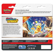 The Pokémon Company Pokémon - Scarlet & Violet - Surging Sparks - 3 Pack Blister - Zapdos available at Northumbrian Tin Soldier