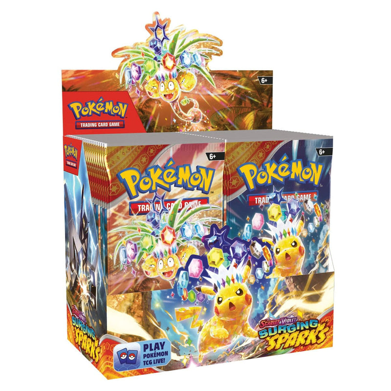 The Pokémon Company Pokémon - Scarlet & Violet - Surging Sparks - Booster Box (36 Boosters) available at Northumbrian Tin Soldier