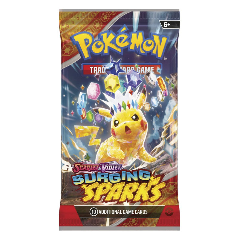 The Pokémon Company Pokémon - Scarlet & Violet - Surging Sparks - Booster Pack available at Northumbrian Tin Soldier