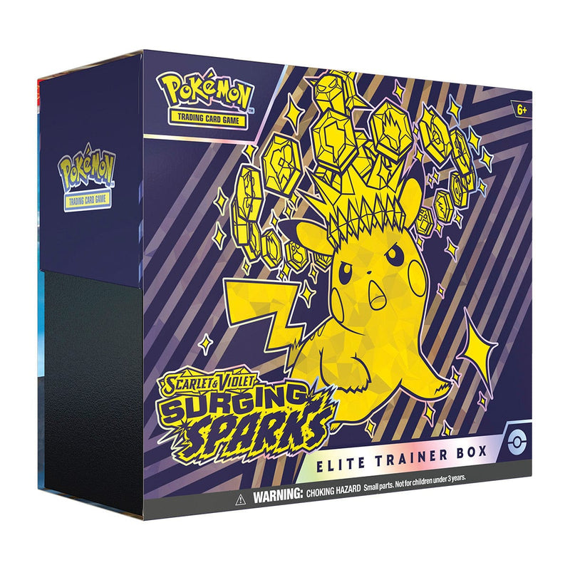 The Pokémon Company Pokémon - Scarlet & Violet - Surging Sparks - Elite Trainer Box available at Northumbrian Tin Soldier