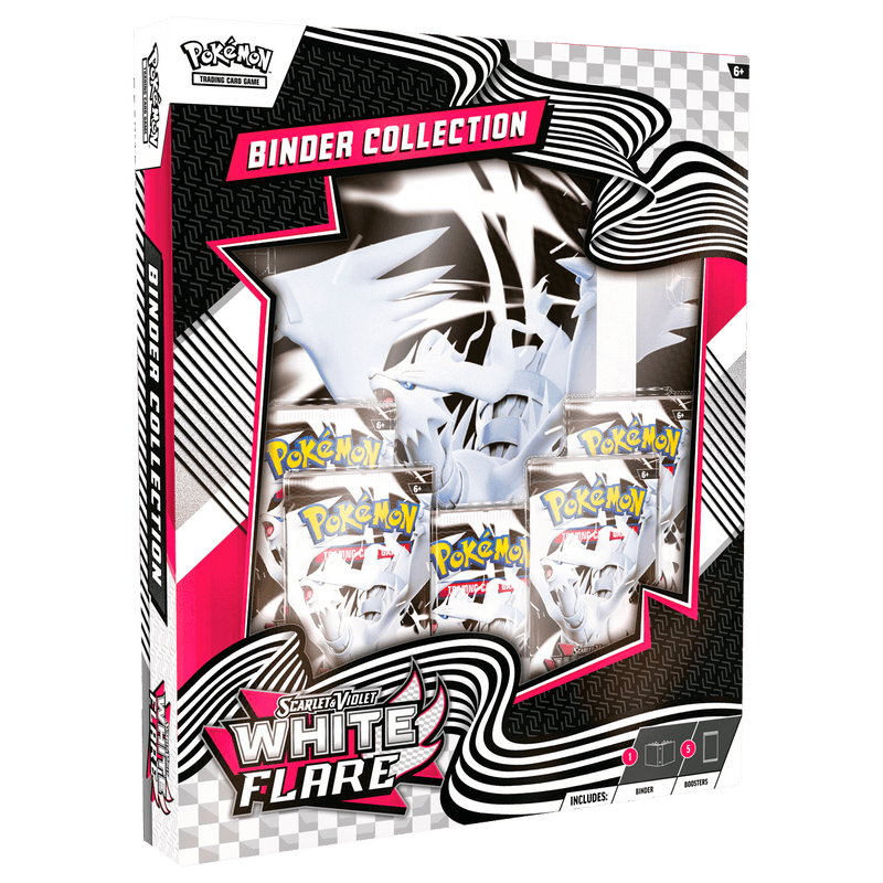 The Pokémon Company Pokémon - Scarlet & Violet - White Flare - Binder Collection - Reshiram available at Northumbrian Tin Soldier