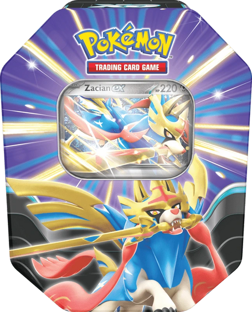 The Pokémon Company Pokémon - Slashing Legends Tin - Zacian Ex available at Northumbrian Tin Soldier