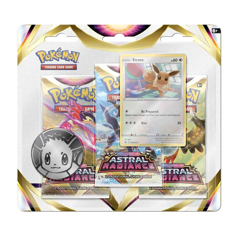 The Pokémon Company Pokémon : Sword & Shield - Astral Radiance 3-Pack - Eevee available at Northumbrian Tin Soldier