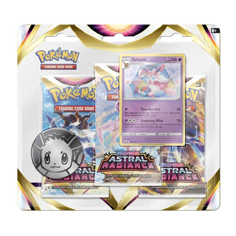 The Pokémon Company Pokémon : Sword & Shield - Astral Radiance 3-Pack - Sylveon available at Northumbrian Tin Soldier