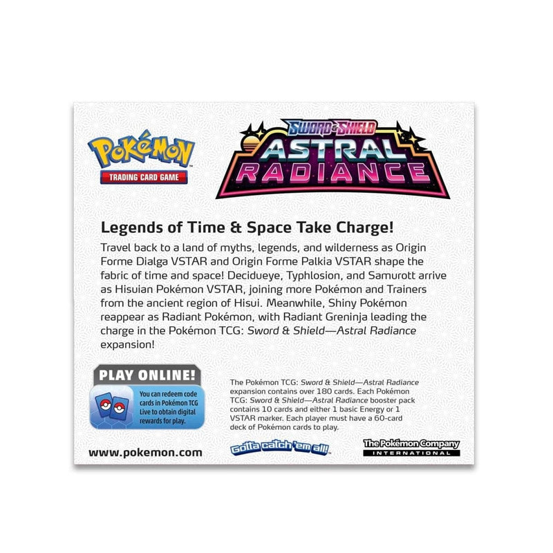 The Pokémon Company Pokémon : Sword & Shield-Astral Radiance Booster Display Box (36 Packs) available at Northumbrian Tin Soldier
