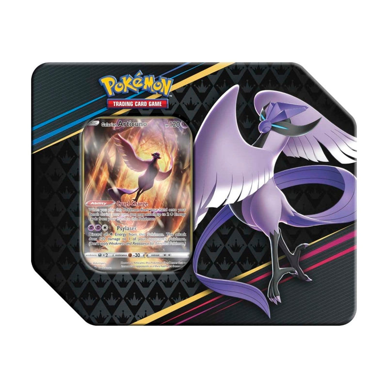 The Pokémon Company Pokémon : Sword & Shield –  Crown Zenith: Galarian Articuno Tin available at Northumbrian Tin Soldier