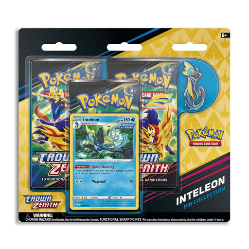 The Pokémon Company Pokémon : Sword & Shield – Crown Zenith: Pin Collection Inteleon available at Northumbrian Tin Soldier