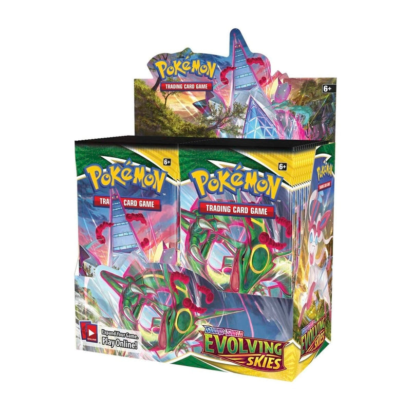 The Pokémon Company Pokémon : Sword & Shield Evolving Skies Booster Display Box (36 Packs) available at Northumbrian Tin Soldier