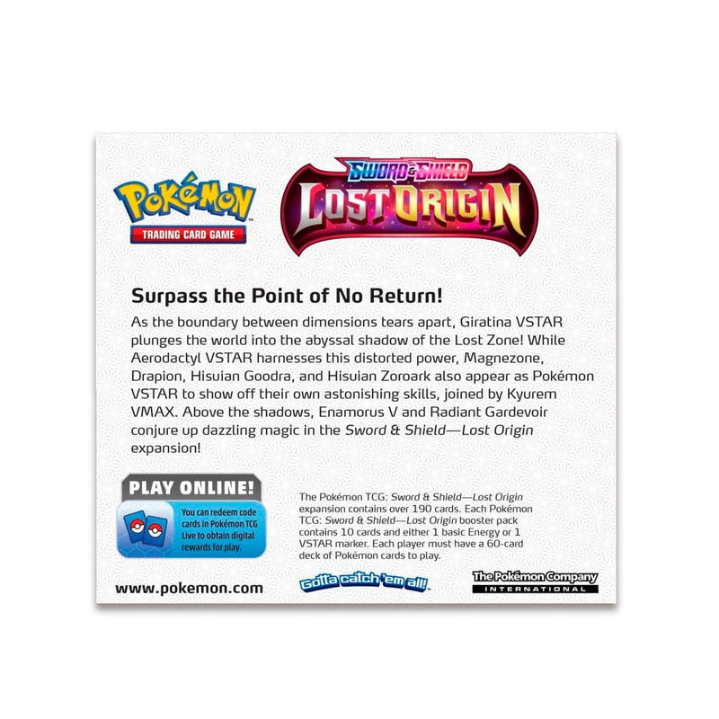 The Pokémon Company Pokémon : Sword & Shield-Lost Origin Booster Display Box (36 Packs) available at Northumbrian Tin Soldier