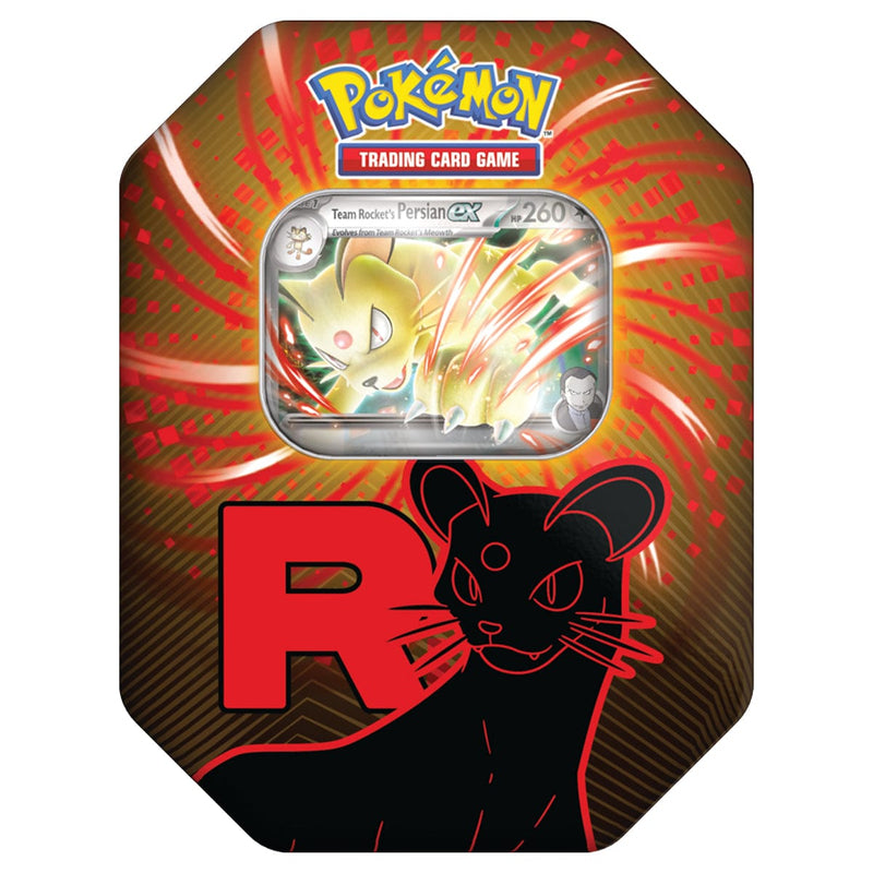 The Pokémon Company Pokémon - Team Rocket Tin - Persian EX available at Northumbrian Tin Soldier