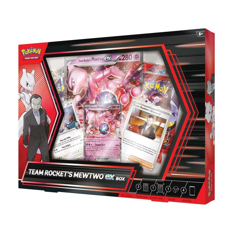 The Pokémon Company Pokémon - Team Rocket Tin - Team Rocket's Mewtwo ex Box available at Northumbrian Tin Soldier