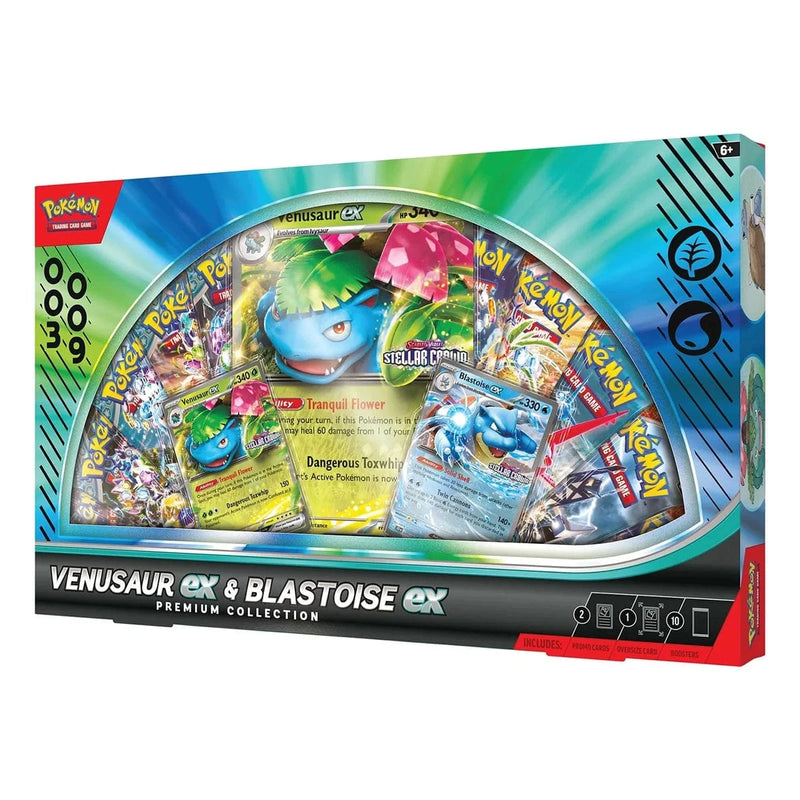 The Pokémon Company Pokémon - Venusaur / Blastoise ex Premium Collection available at Northumbrian Tin Soldier
