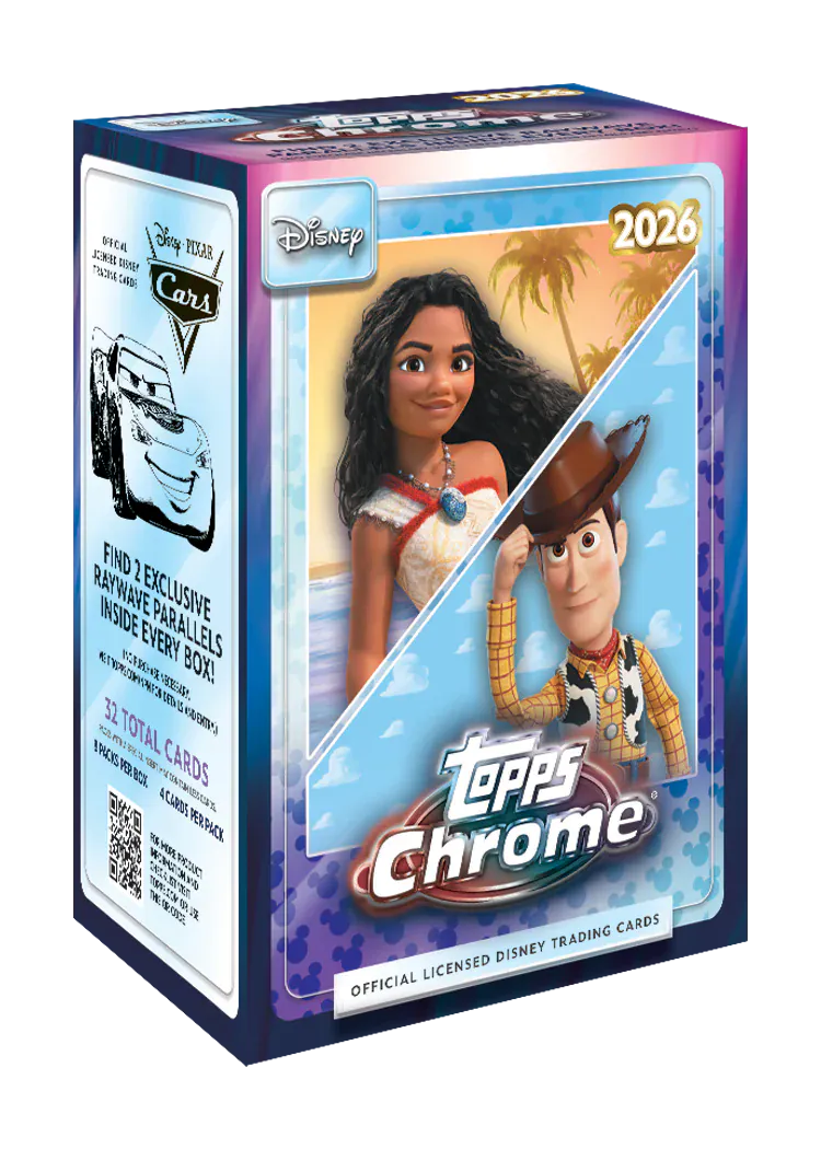 Topps Topps Chrome Disney - Value Box 2026 available at Northumbrian Tin Soldier