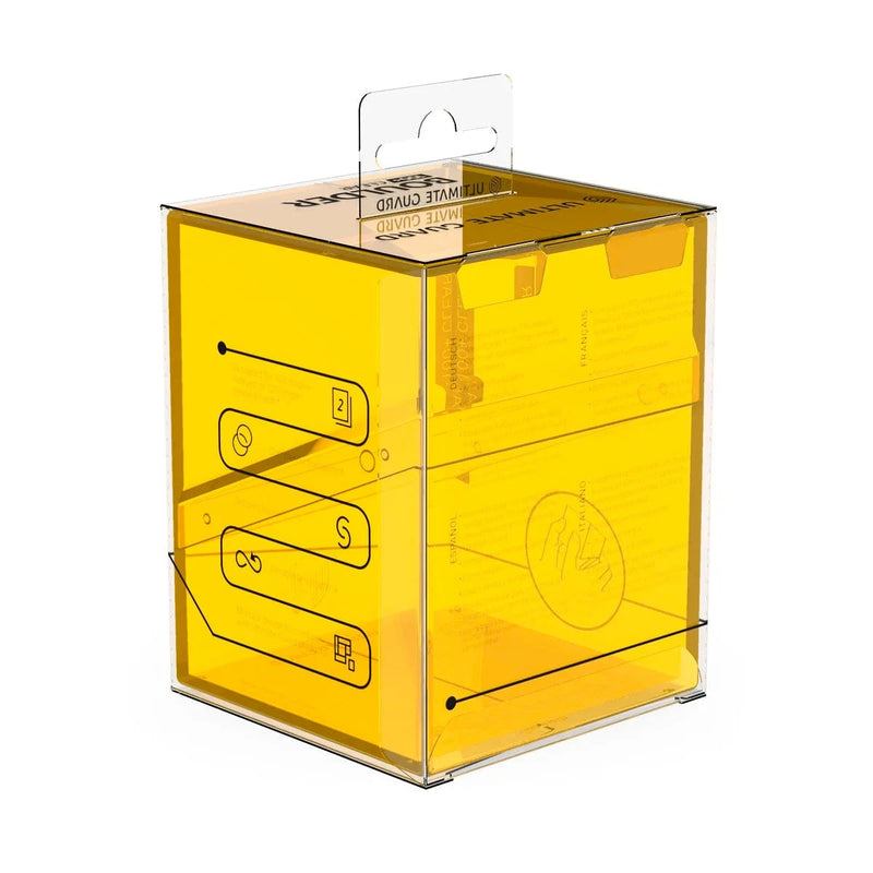 Ultimate Guard Ultimate Guard - Boulder Deck Case - 100+  Clear - Amber available at Northumbrian Tin Soldier