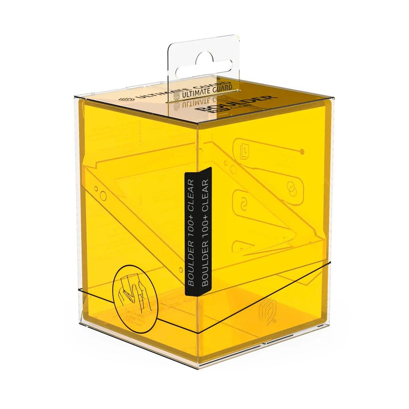 Ultimate Guard Ultimate Guard - Boulder Deck Case - 100+  Clear - Amber available at Northumbrian Tin Soldier