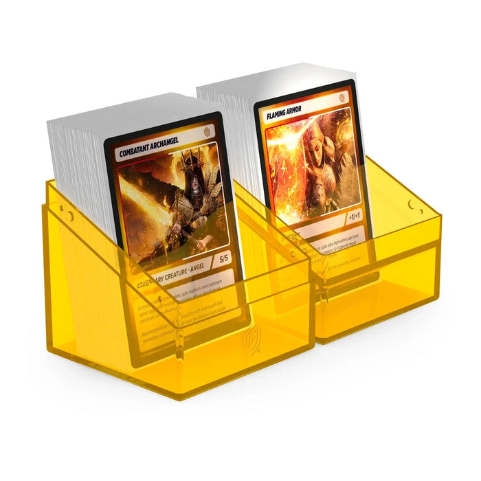 Ultimate Guard Ultimate Guard - Boulder Deck Case - 100+  Clear - Amber available at Northumbrian Tin Soldier