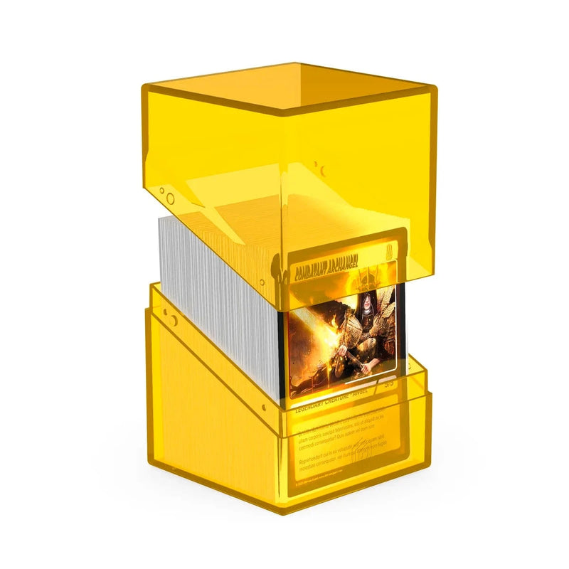 Ultimate Guard Ultimate Guard - Boulder Deck Case - 100+  Clear - Amber available at Northumbrian Tin Soldier