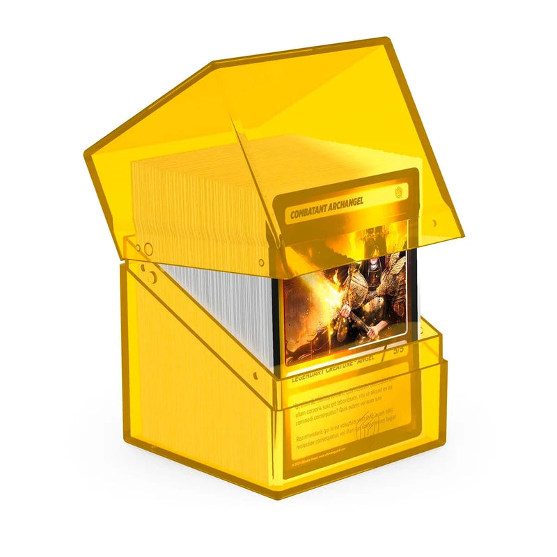 Ultimate Guard Ultimate Guard - Boulder Deck Case - 100+  Clear - Amber available at Northumbrian Tin Soldier