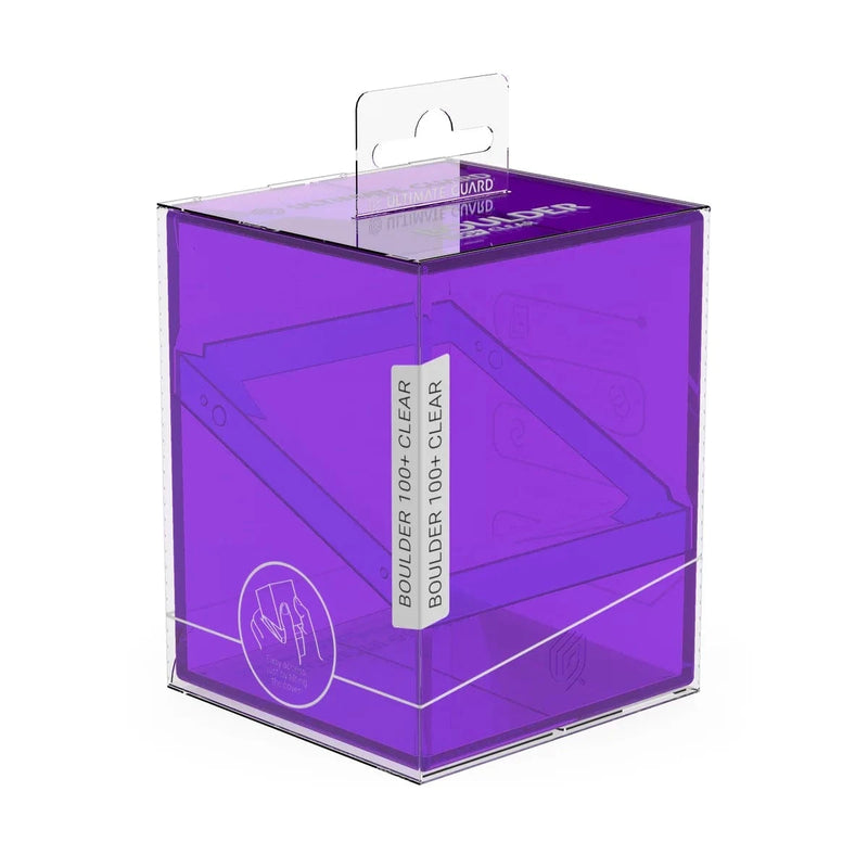 Ultimate Guard Ultimate Guard - Boulder Deck Case - 100+  Clear - Amethyst available at Northumbrian Tin Soldier