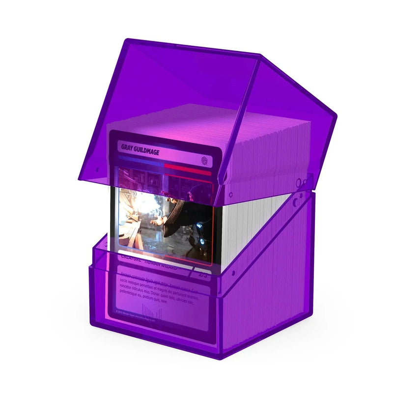 Ultimate Guard Ultimate Guard - Boulder Deck Case - 100+  Clear - Amethyst available at Northumbrian Tin Soldier