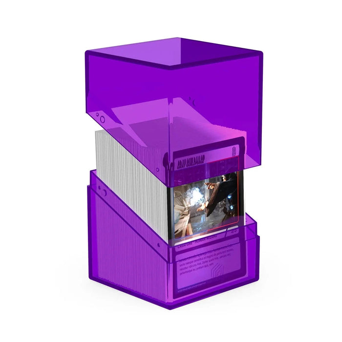 Ultimate Guard Ultimate Guard - Boulder Deck Case - 100+  Clear - Amethyst available at Northumbrian Tin Soldier