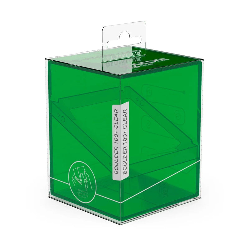 Ultimate Guard Ultimate Guard - Boulder Deck Case - 100+  Clear - Emerald available at Northumbrian Tin Soldier