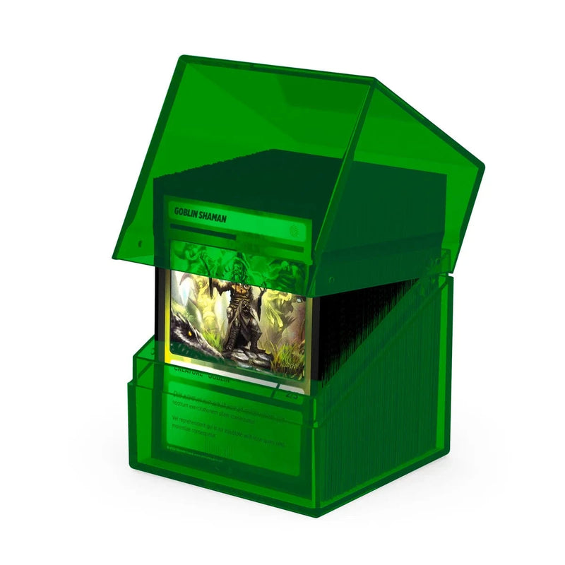 Ultimate Guard Ultimate Guard - Boulder Deck Case - 100+  Clear - Emerald available at Northumbrian Tin Soldier