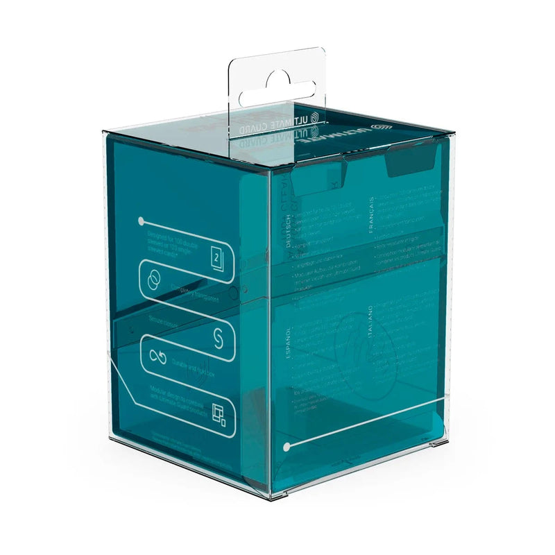 Ultimate Guard Ultimate Guard - Boulder Deck Case - 100+  Clear - Malachite available at Northumbrian Tin Soldier