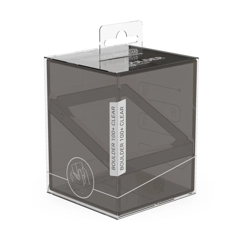 Ultimate Guard Ultimate Guard - Boulder Deck Case - 100+  Clear - Onyx available at Northumbrian Tin Soldier