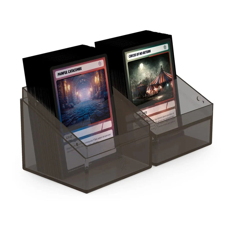 Ultimate Guard Ultimate Guard - Boulder Deck Case - 100+  Clear - Onyx available at Northumbrian Tin Soldier