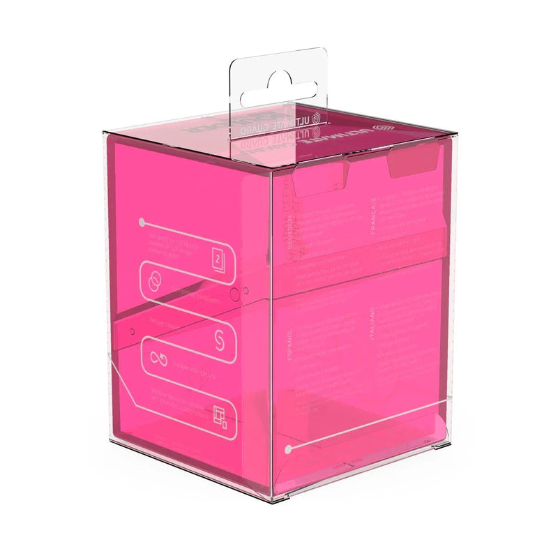 Ultimate Guard Ultimate Guard - Boulder Deck Case - 100+  Clear - Rhodonite available at Northumbrian Tin Soldier