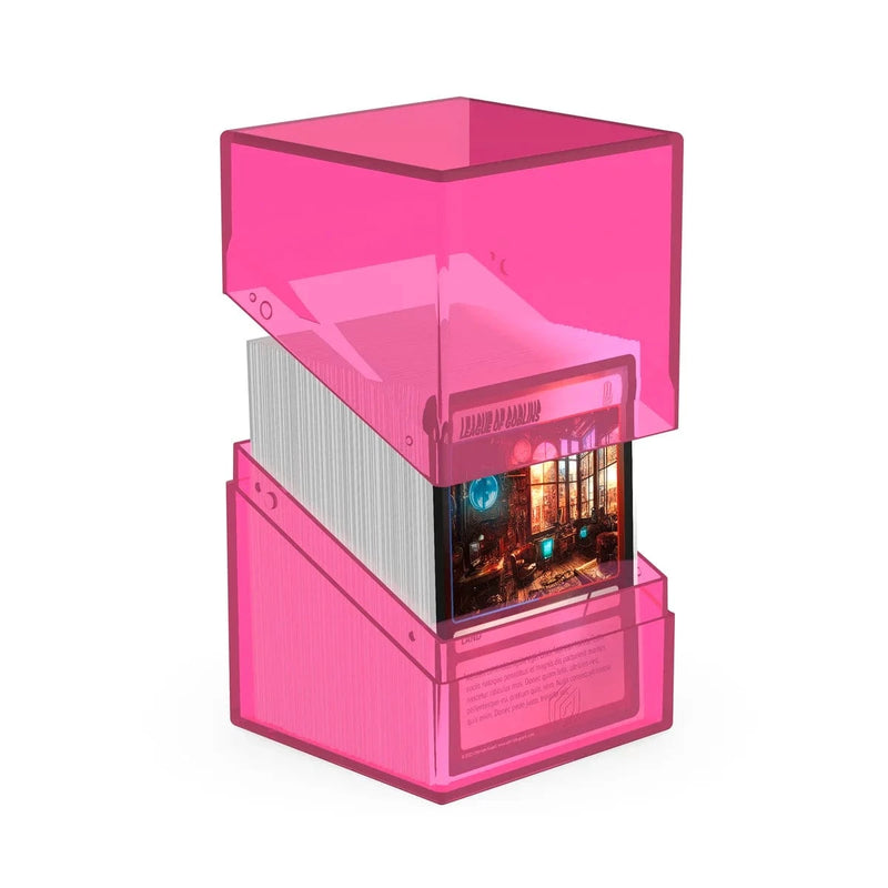 Ultimate Guard Ultimate Guard - Boulder Deck Case - 100+  Clear - Rhodonite available at Northumbrian Tin Soldier