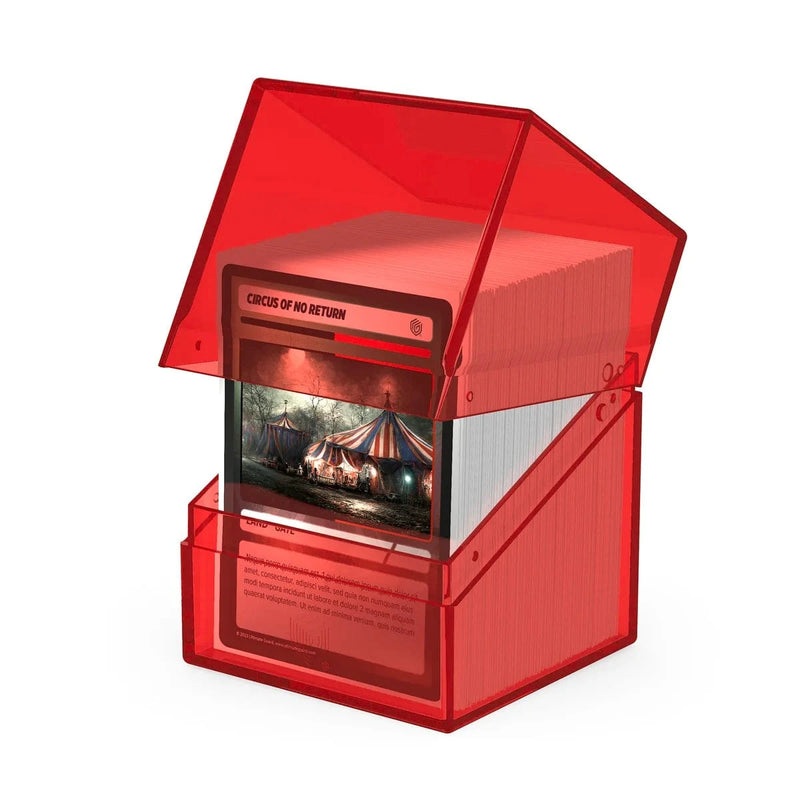 Ultimate Guard Ultimate Guard - Boulder Deck Case - 100+  Clear - Ruby available at Northumbrian Tin Soldier