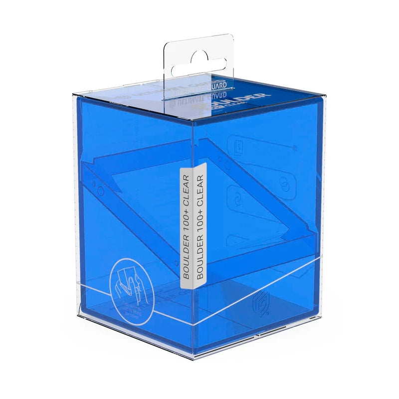Ultimate Guard Ultimate Guard - Boulder Deck Case - 100+  Clear -Sapphire available at Northumbrian Tin Soldier