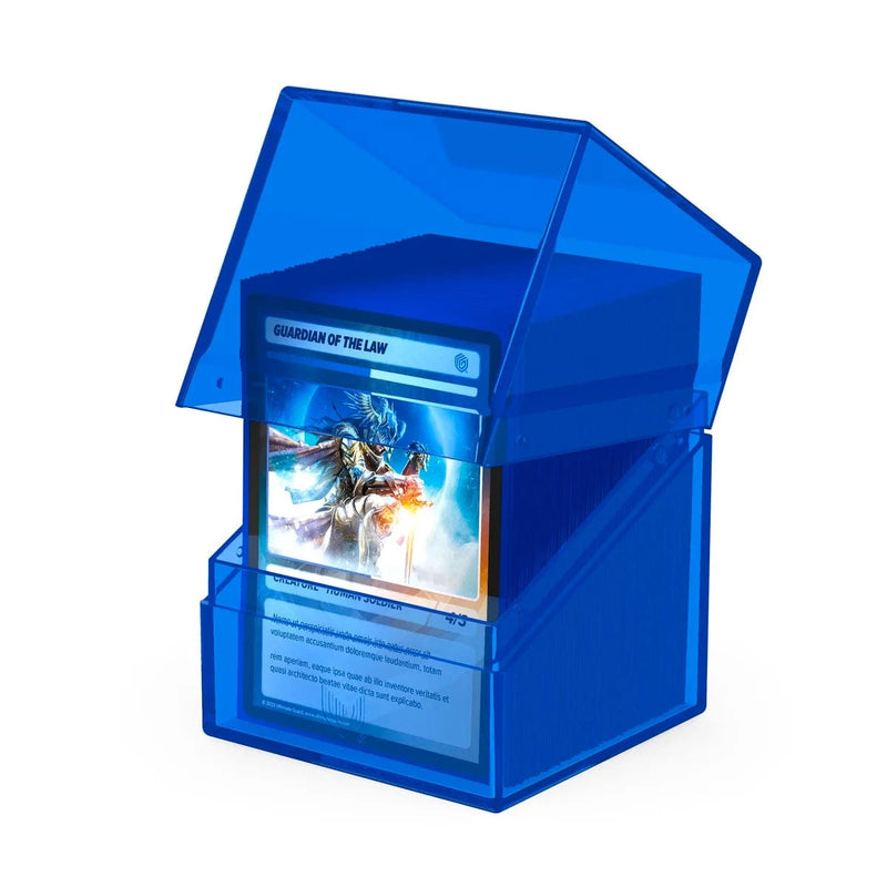 Ultimate Guard Ultimate Guard - Boulder Deck Case - 100+  Clear -Sapphire available at Northumbrian Tin Soldier