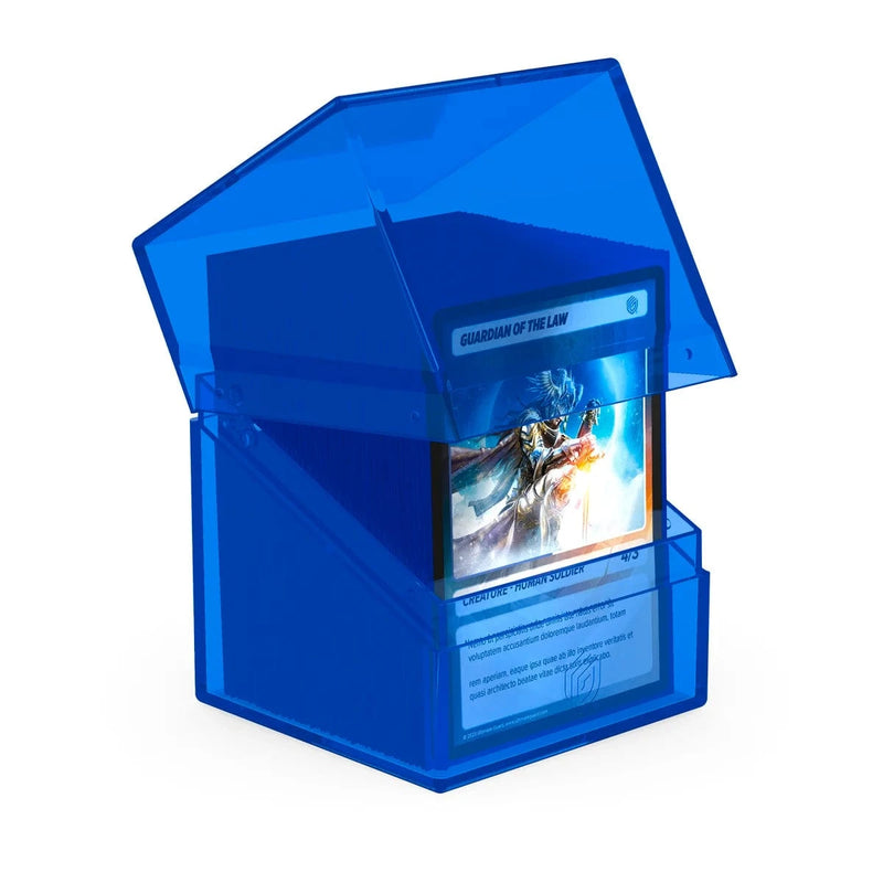 Ultimate Guard Ultimate Guard - Boulder Deck Case - 100+  Clear -Sapphire available at Northumbrian Tin Soldier