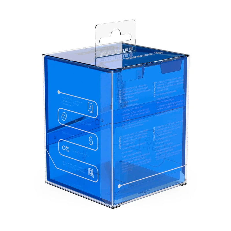Ultimate Guard Ultimate Guard - Boulder Deck Case - 100+  Clear -Sapphire available at Northumbrian Tin Soldier