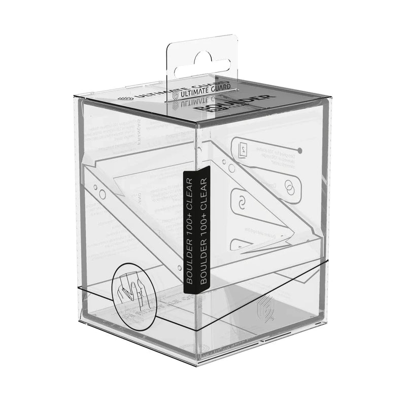 Ultimate Guard Ultimate Guard - Boulder Deck Case - 100+  Clear - Transparent available at Northumbrian Tin Soldier