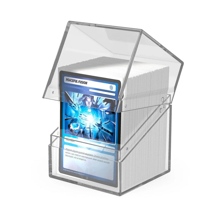Ultimate Guard Ultimate Guard - Boulder Deck Case - 100+  Clear - Transparent available at Northumbrian Tin Soldier
