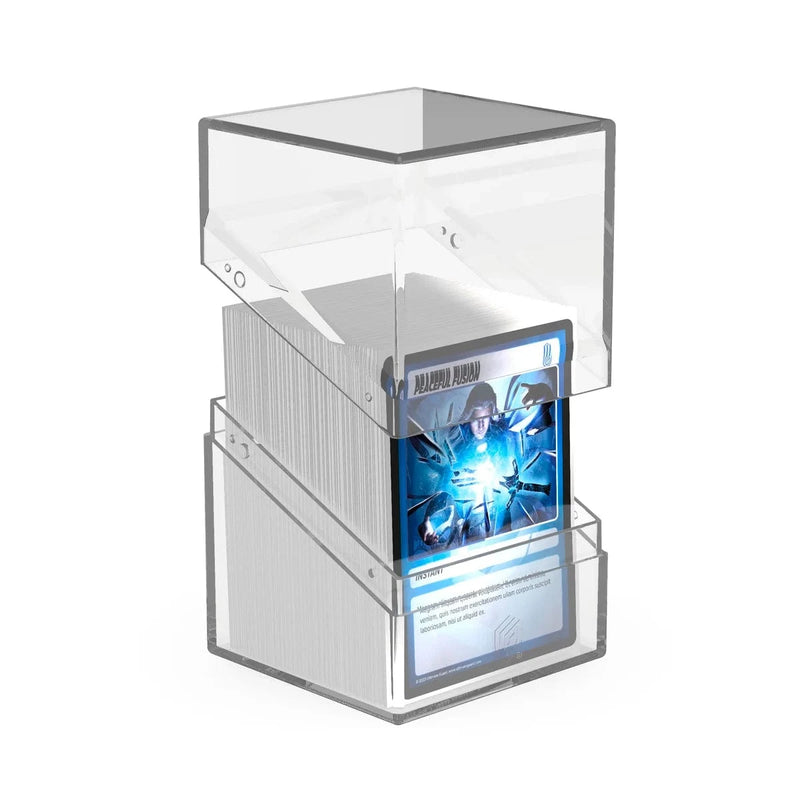 Ultimate Guard Ultimate Guard - Boulder Deck Case - 100+  Clear - Transparent available at Northumbrian Tin Soldier