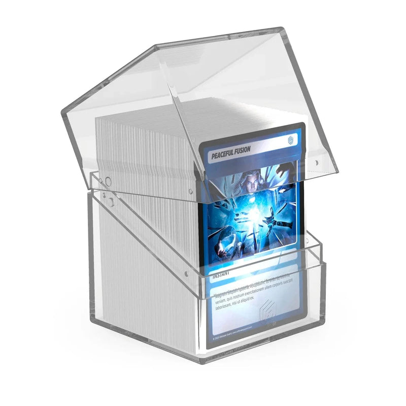 Ultimate Guard Ultimate Guard - Boulder Deck Case - 100+  Clear - Transparent available at Northumbrian Tin Soldier