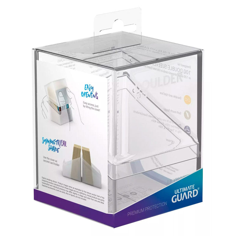 Ultimate Guard Ultimate Guard - Boulder Deck Case - 100+ Standard Size - Clear available at Northumbrian Tin Soldier