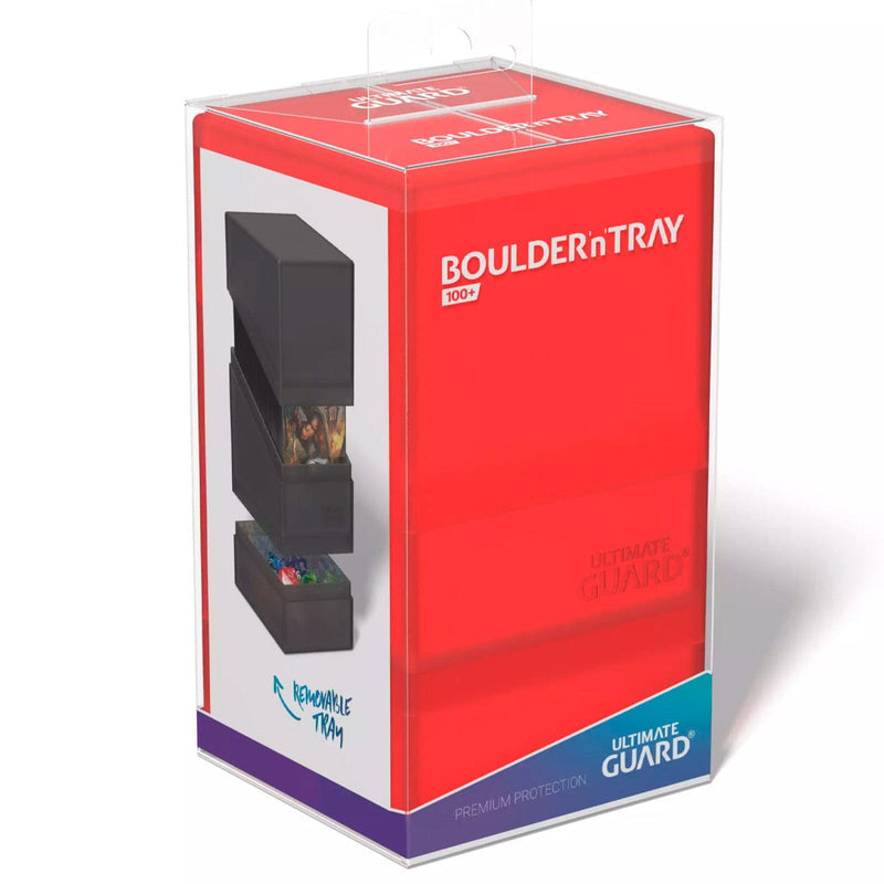 Ultimate Guard Ultimate Guard - Boulder n Tray Deck Case 100+ - Ruby available at Northumbrian Tin Soldier