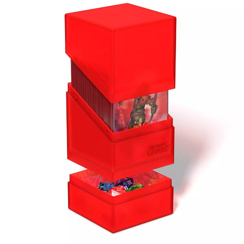 Ultimate Guard Ultimate Guard - Boulder n Tray Deck Case 100+ - Ruby available at Northumbrian Tin Soldier