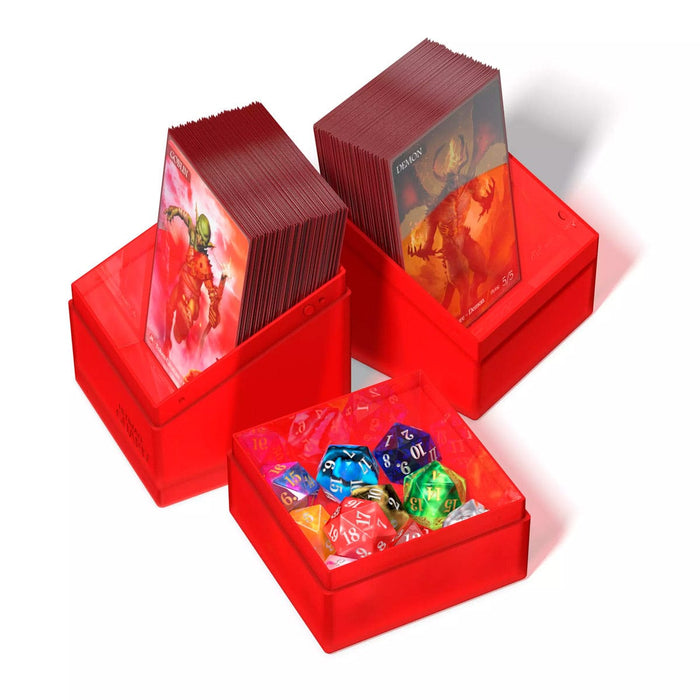 Ultimate Guard Ultimate Guard - Boulder n Tray Deck Case 100+ - Ruby available at Northumbrian Tin Soldier