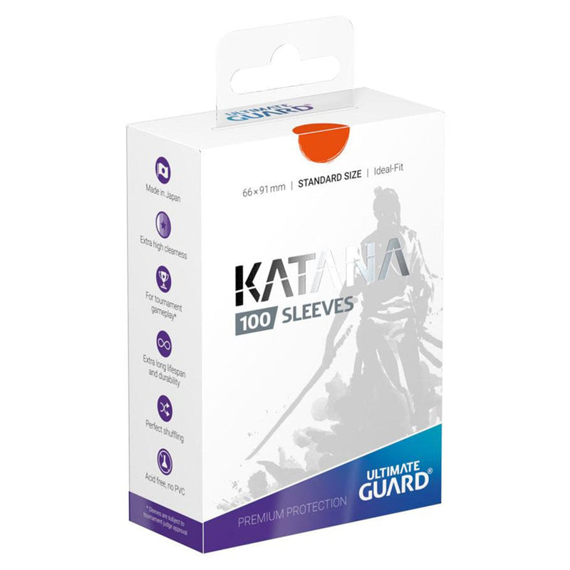 Ultimate Guard Ultimate Guard - Katana Sleeves Standard Size (100) - Orange available at Northumbrian Tin Soldier